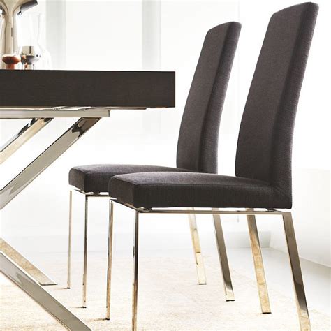 modern dining chairs fabric seat metal legs|modern metal dining chairs.